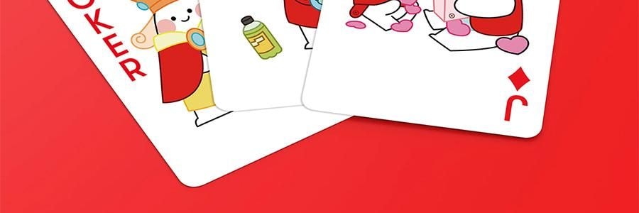 亞米訂製 撲克牌新年紙牌 卡通撲克牌 可愛小二形象 獨家設計