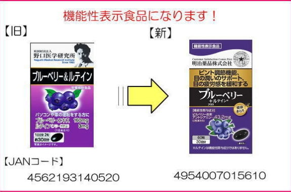 【日本直郵】明治藥品 藍莓和葉黃素護眼膠囊60膠囊