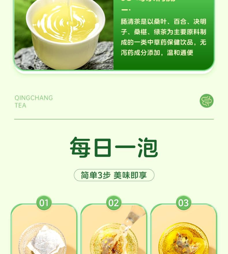  九芝堂 腸清茶4g*9袋/盒便秘潤腸通便排宿便減肥茶正品女性排便祛濁腸道清腸茶