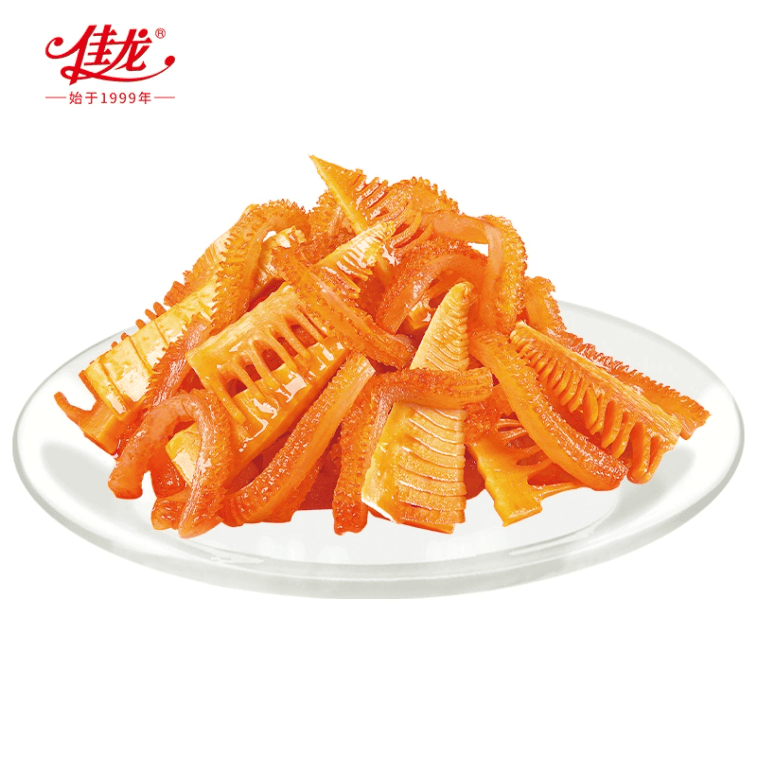 【中國直郵】 佳龍 鮮筍魔芋 酸辣味 20g*10包 素毛肚香辣酸辣味魔芋絲辣條網紅休閒解饞零食小吃