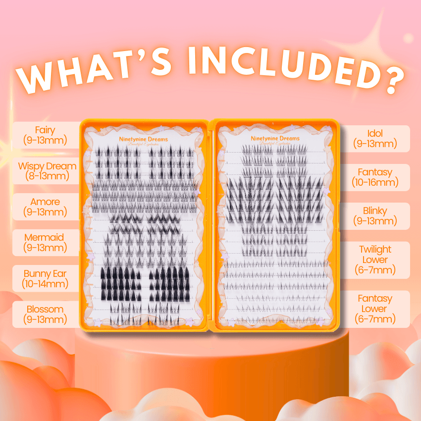 美国 Ninetynine Dreams THE MANHUA LASHES BOOK 漫画睫毛大全【11款风格合集  一册搞定漫画眼妆】