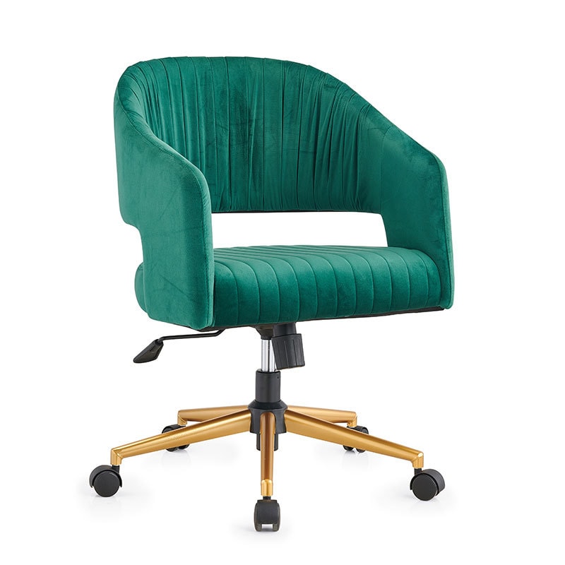 【美國現貨】LUXMOD輕著化妝椅 綠色絨布 單人位