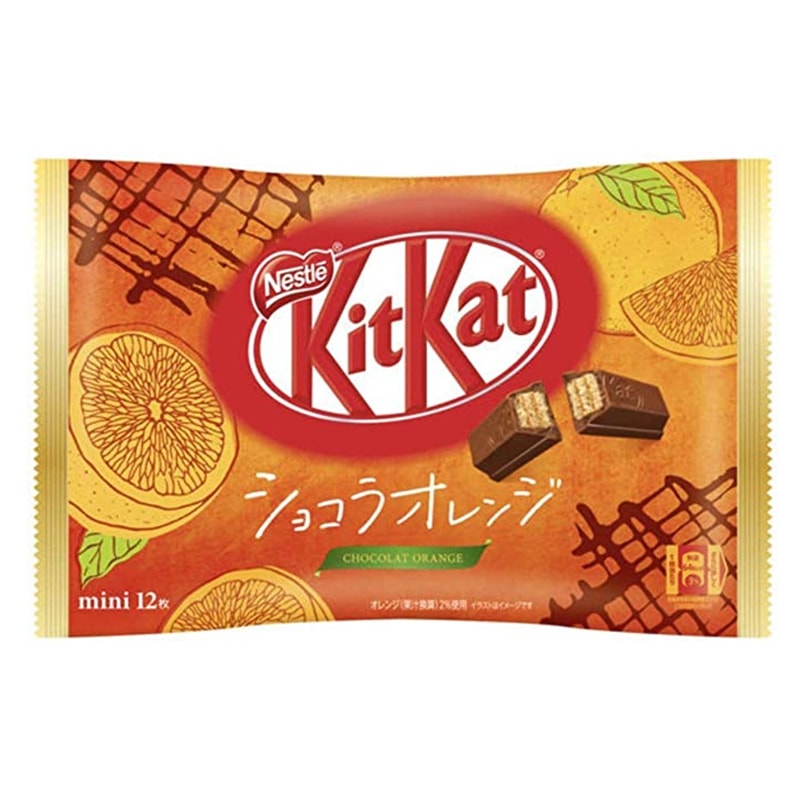【日本直邮】DHL直邮3-5天到 KIT KAT季节限定 巧克力橘子口味巧克力威化 7枚装