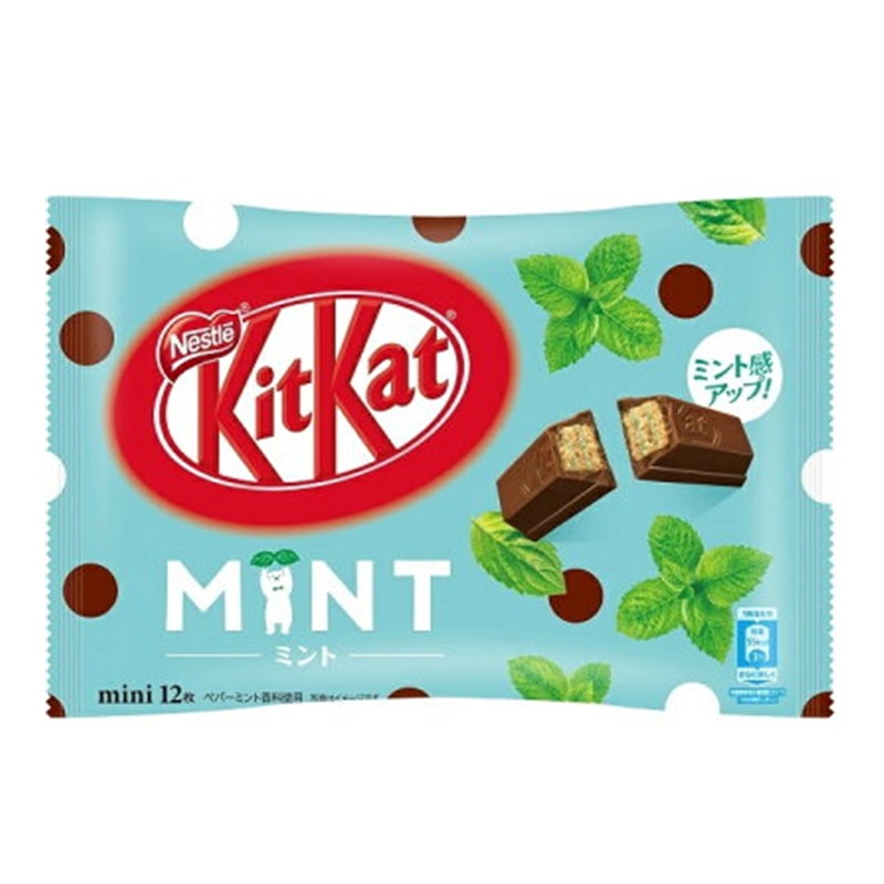 【日本直邮】日本KIT KAT 春夏季限定 薄荷口味巧克力威化 11枚装