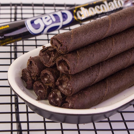 【马来西亚直邮】印度尼西亚GARUDAFOOD GERY芝莉 夹心卷饼干 黑巧克力味 160g