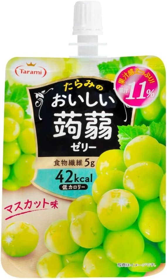 【日本直郵】日本TARAMI 多良見 吸吸果凍 低卡魔芋 青葡萄口味 150g