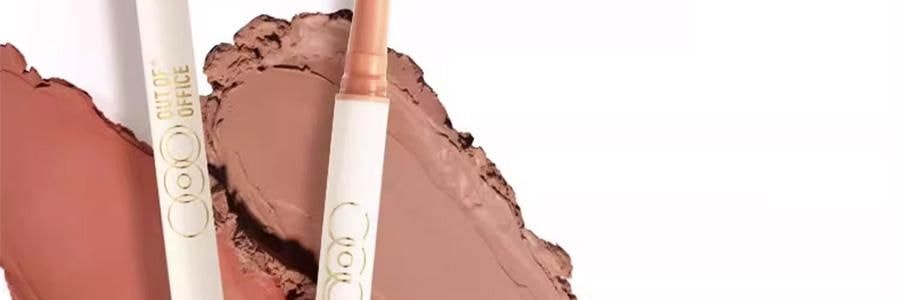 OUT OF OFFICE喔野 雙色唇線筆 OOO雙頭纖雕立體唇線筆 唇線+唇部打底一筆雙色 肉感飽滿唇 柔霧啞光不易蹭 #01 裸杏色【HOT】