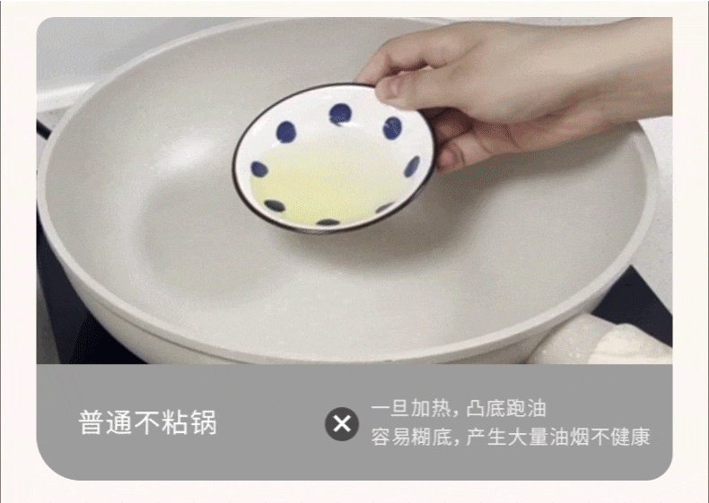 【中国直邮】 九阳 不粘锅炒锅电磁炉专用炒菜锅家用平底锅麦饭石色 26CM口径(带盖)1个装