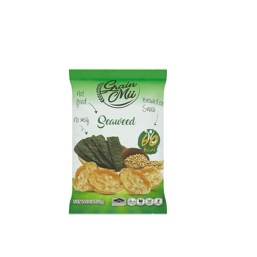 Brown Rice Snack Seaweed Flavour 50g