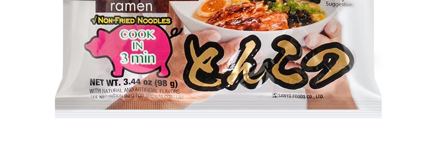 日本SAPPORO ICHIBAN札幌一番 非油炸 豚骨風味日式拉麵 98g 日本名廚MOMOSAN代言