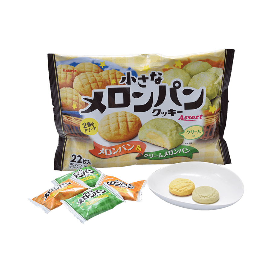 Little Melon Bread Cookie – Melon Bread &amp;Melon Bread With Cream 22p