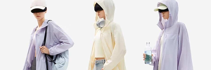 BANANAIN蕉内 凉皮503UV女士中长款防晒服 防晒衣 紫色 M码