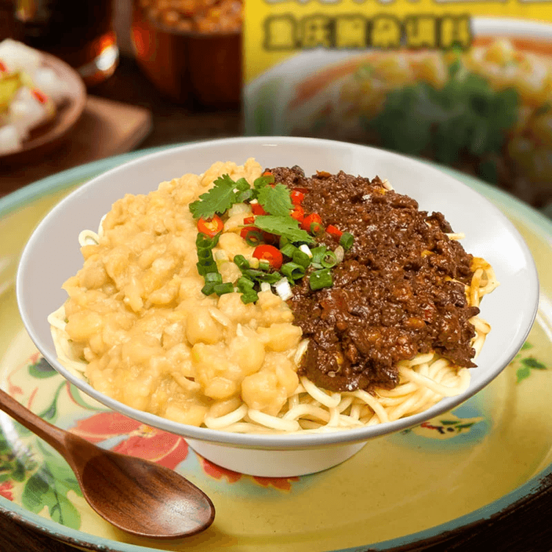 Pea Miscellaneous Three Treasures Chongqing Pea Mixed Noodle Seasoning Toppings Rake Pea Mixed Noodle Sauce 140g*1 bag