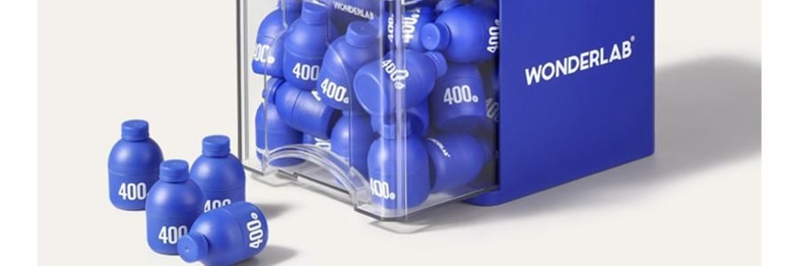 WONDERLAB万益蓝 小蓝瓶益生菌400亿活菌 99%存活好菌 肠胃益生元冻干粉 30瓶装 嗯嗯添动力 香甜奶味【品牌爆款 健康畅无阻】