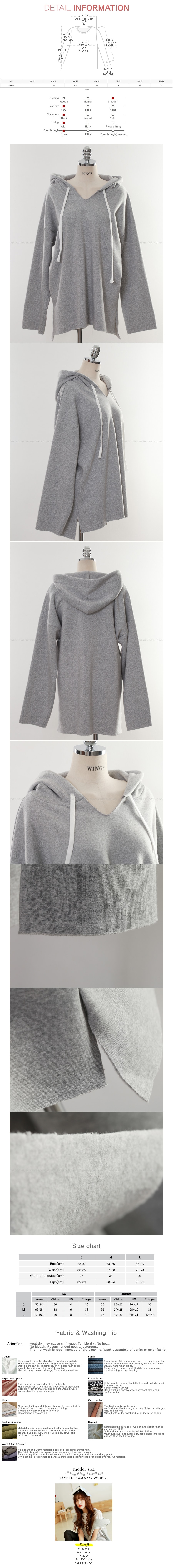 SSUMPART Unbalanced Hoodie With Fleece Lining #Grey One Size(S-M)