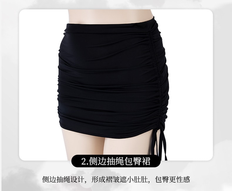 【中國直郵】曼煙 情趣內衣 性感低領短裙 秘書套裝 黑白色均碼(含絲襪)