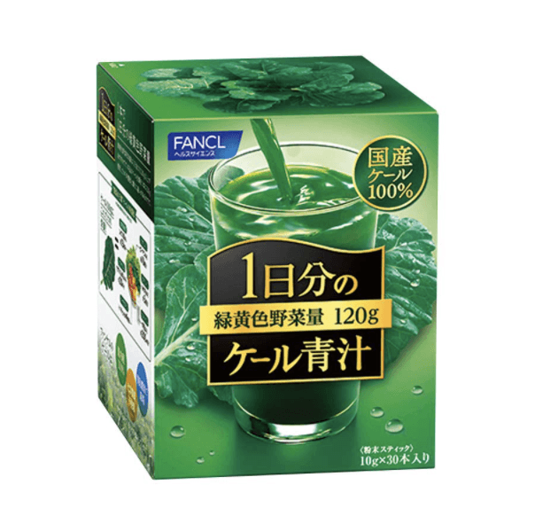 【日本直效郵件】FANCL無添加青汁綠黃野菜量120g羽衣甘藍粉末三膳食纖維營養健康食品 30日袋沖劑