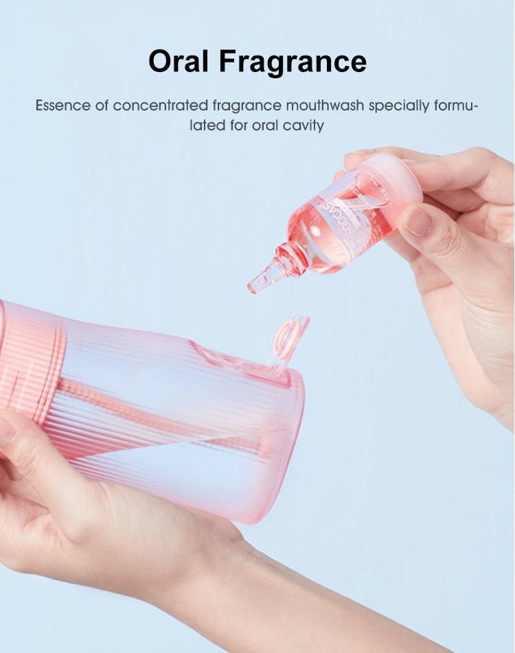 Water Flosser Teeth 4 Type Nozzle Cleaner Oral Irrigator Pink