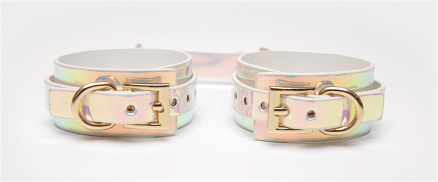 BDSM Iridescent Professional Training Bondage Set with Lead Chain and Paddle