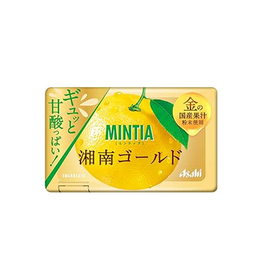 【日本直邮】日本 ASAHI Mintia 无糖薄荷糖 湘南黄金橘味 50小粒