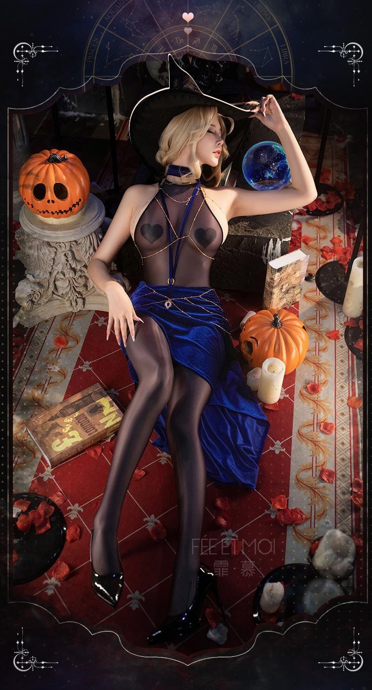 Erotic Lingerie Sexy Halloween Uniform Temptation Star Love Oracle Skin Transparent Astrologer Set - Yami.com Erotic Lingerie Sexy Halloween Uniform Temptation Star Love Oracle Skin Transparent Astrologer Set - Yami.com
