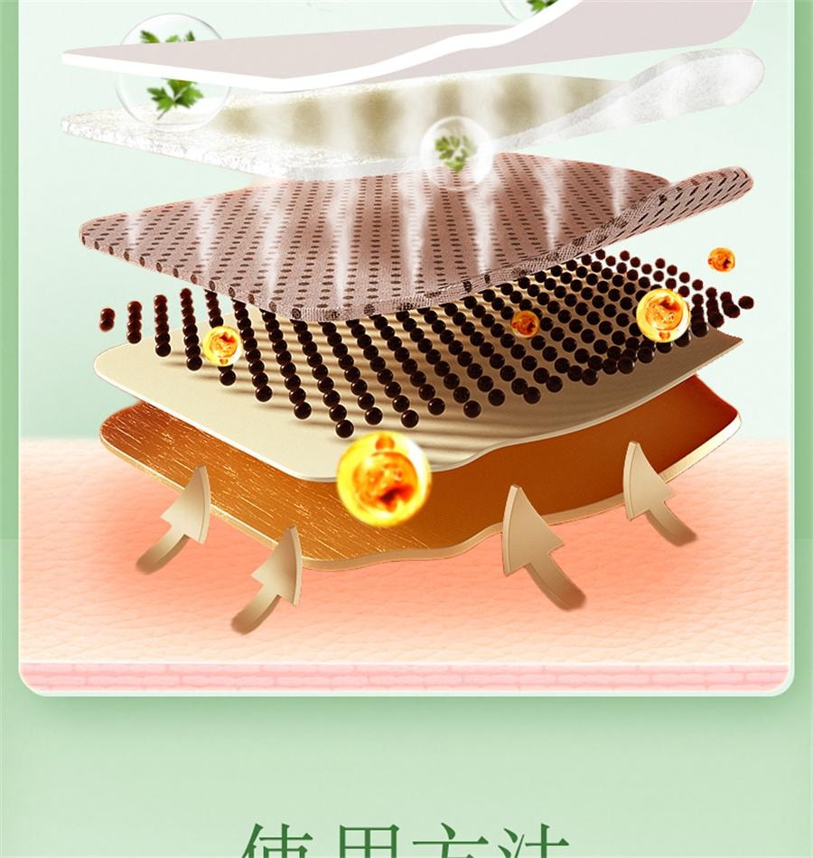 【中国直邮】 北京同仁堂 艾草热灸贴 去湿气排毒排体内湿寒随身灸发热敷10贴/盒