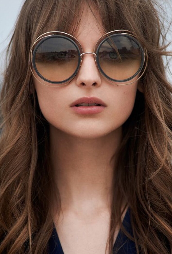 Fashion Sunglasses 7178 Gold Frame/Brown Lens