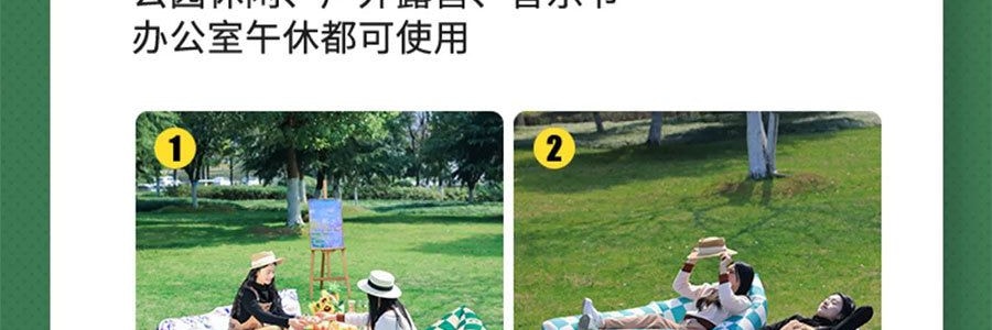 SAYEE 懒人充气沙发 空气床垫 便携式野营午休音乐节露营躺椅 太空人 枕头款