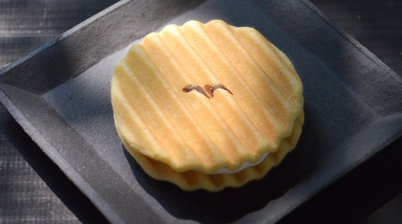 【日本直邮】 日本传统和菓子 然花抄院 幻月 经典华夫饼 原味 1枚入