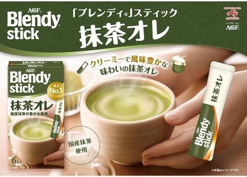 日本 AGF BLENDY系列 国产抹茶使用 抹茶牛奶拿铁 6条装
