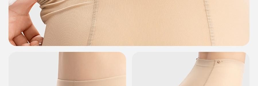 小野和子 雙層光腿神器 緊身褲絲襪 第5代 薄絨 連腳-自然-長