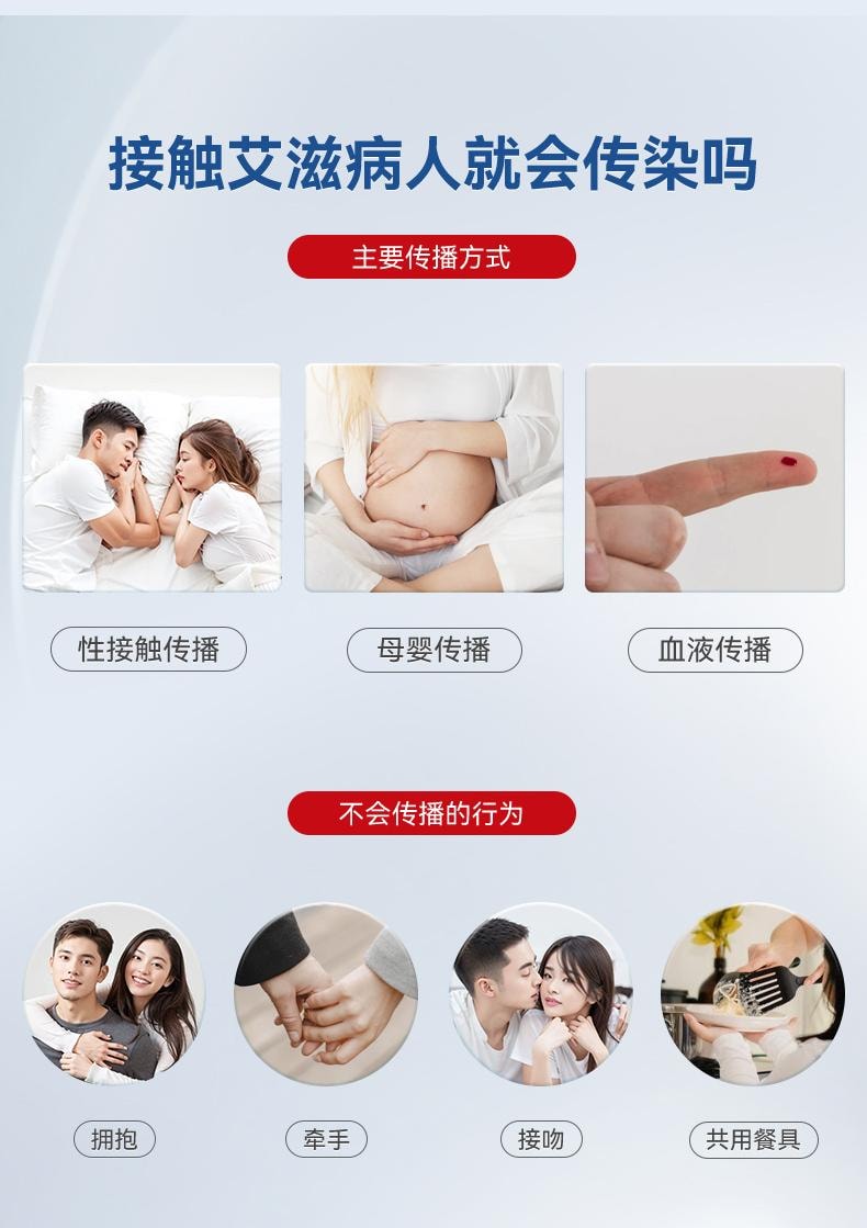 【中国直邮】可孚 检测试纸1人份/盒hiv自检自测四合一检查非hlv第四代第五代