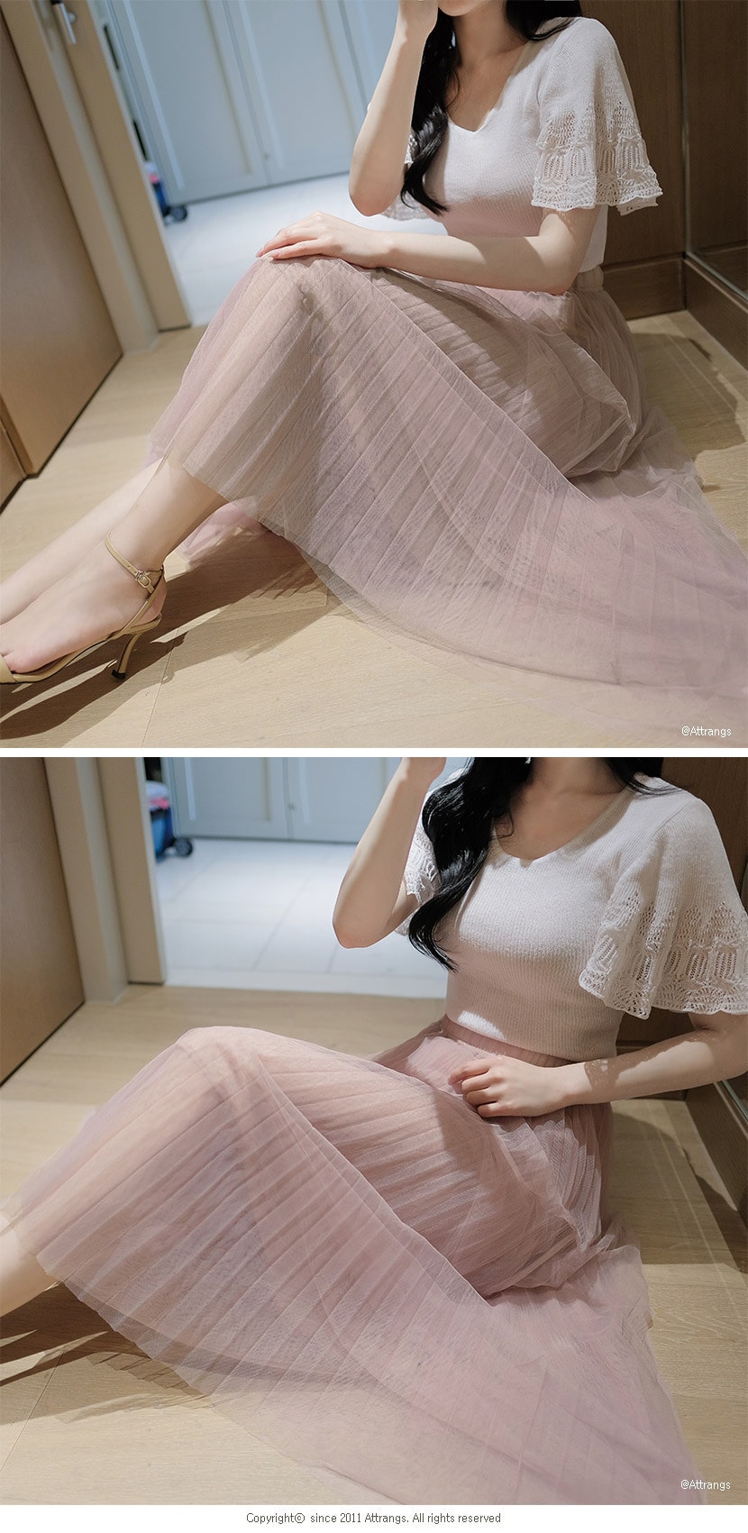 long skirt Pink free size