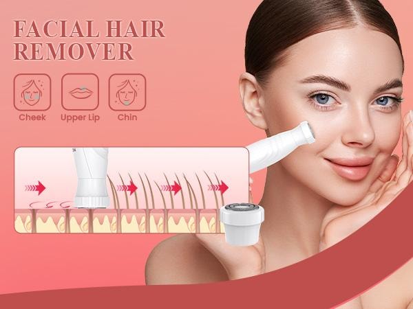  MAXGROOM 歷史最低價【美國現貨】 女士剃毛套組4件套 可換頭設計 剃眉剃毛全身不同部位毛髮處理 ZC-T18 600mAh 1套