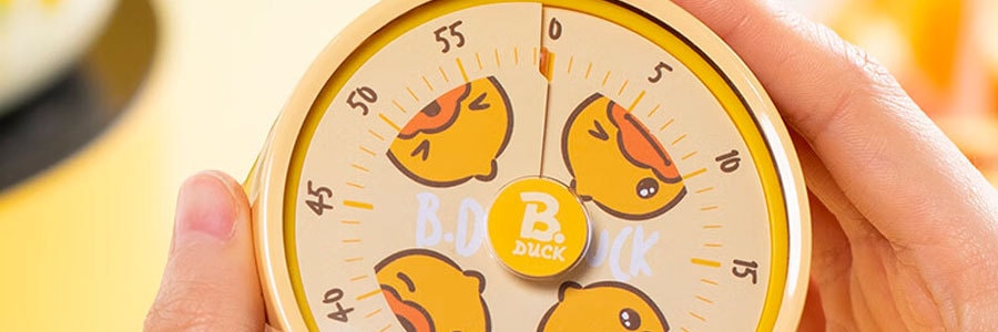 炊大皇×B.Duck小黃鴨 廚房計時器 家用烹飪提醒鬧鐘 機械定時器 自律時間管理器 JS00XHY