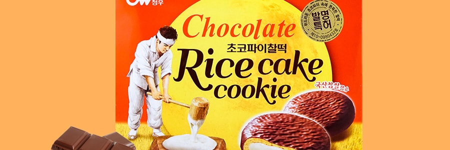 韓國CW 巧克力麻薯夾心蛋糕派 12枚入 258g