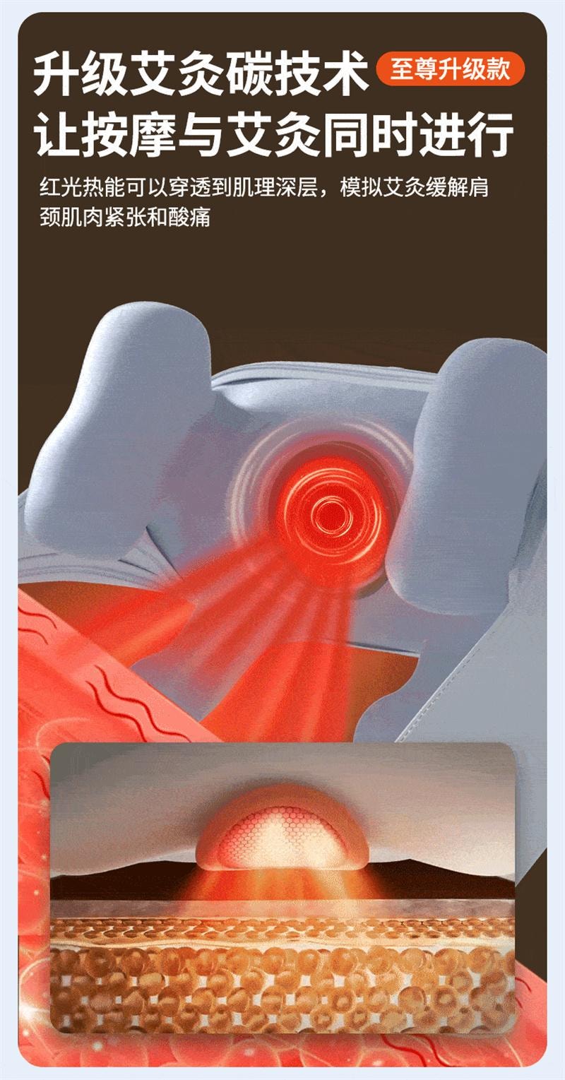 【中国直邮】 妙界 R3至尊肩颈按摩仪斜方肌肩膀颈椎按摩器 至尊升级 甘泉蓝 1个装