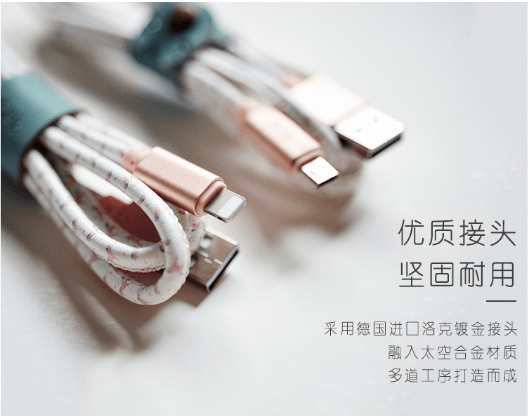 冇心良品(MAOXIN)文藝小清新插畫 星途系列蘋果手機數據線/ 快速充電線 川和麋鹿