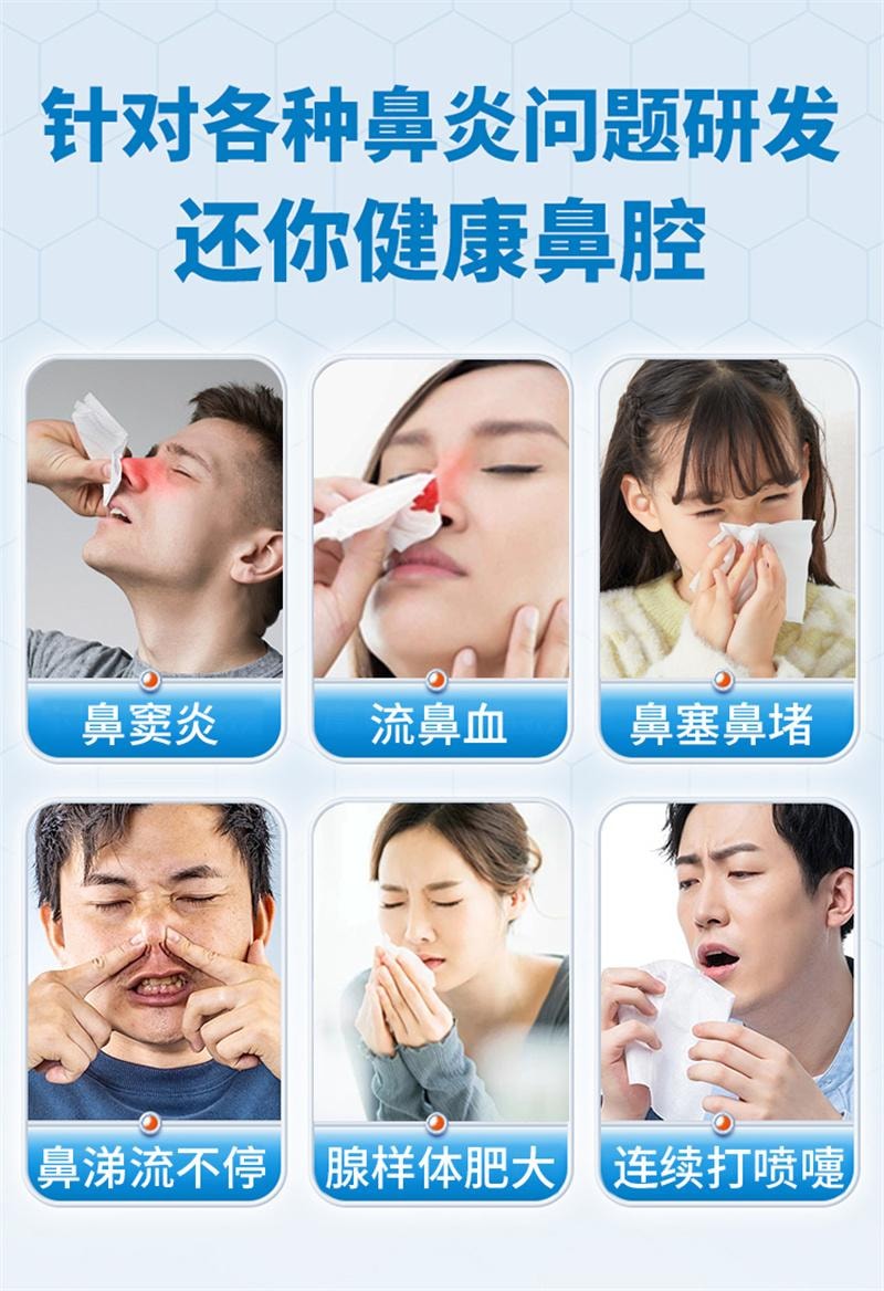 【中國直郵】 修正 紅外線鼻敏貼 過敏性鼻炎鼻竇炎鼻塞流鼻涕鼻血鼻甲肥大 3貼/袋*3袋/盒