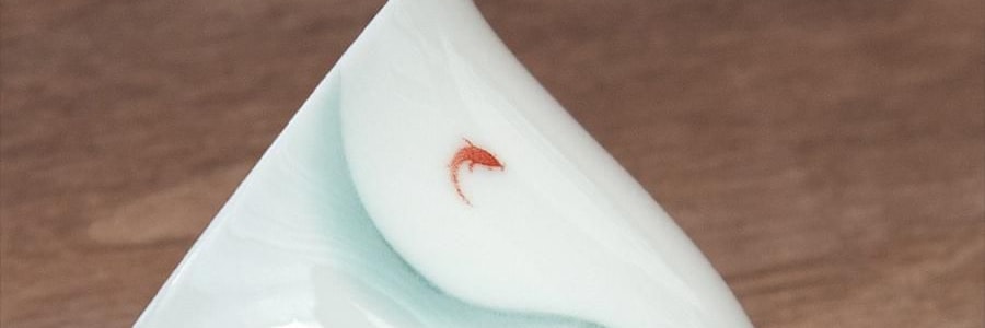 南山先生 素锦莲华茶具套装 6人盖碗泡茶功夫茶具 圆融盖碗款 9件套