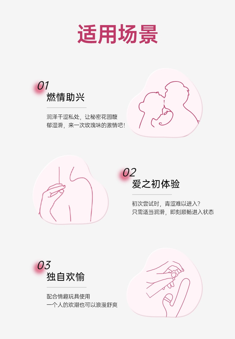 【中國直郵】jissbon/傑士邦 臻萃玫瑰人體潤滑液120ml房事夫妻用品男女私處爽滑