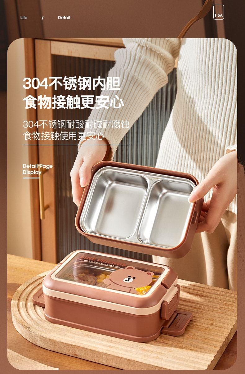 Insulated Lunch box Double Stainless Steel Can Be Filled With Water To Heat Up The Office Workers Portable Lunch box l