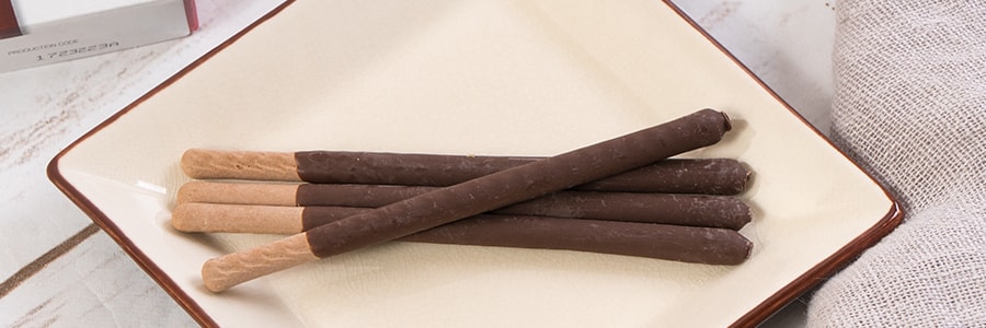 日本MEIJI明治 LUCKY 双层巧克力棒 巧克力味 45g