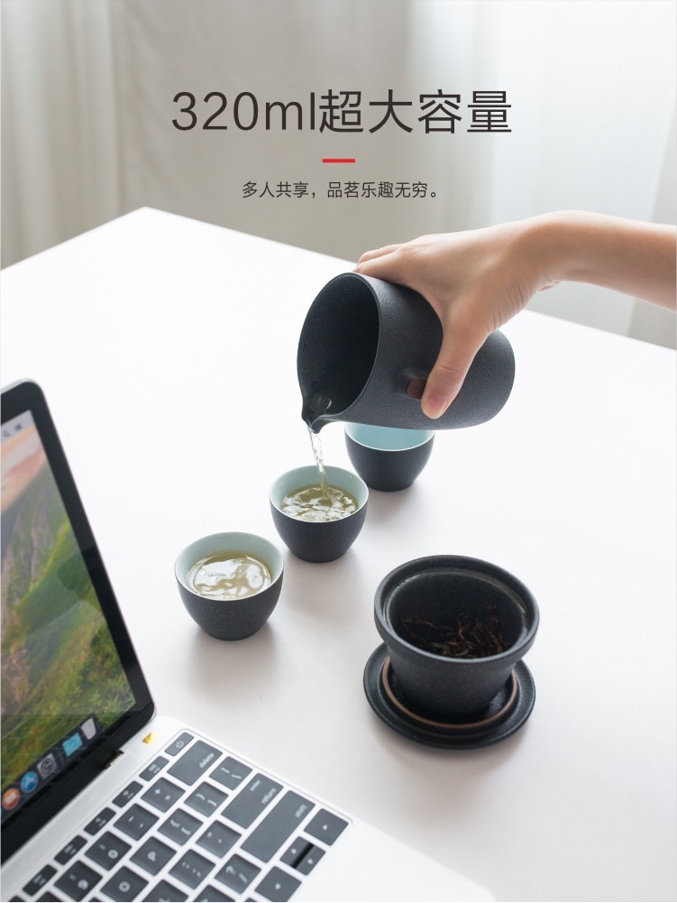 Quick Cup One Pot Three Cup Office Home High-end Portable Travel Tea Set
