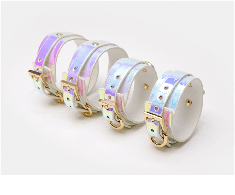 BDSM Iridescent Professional Training Bondage Set with Lead Chain and Paddle