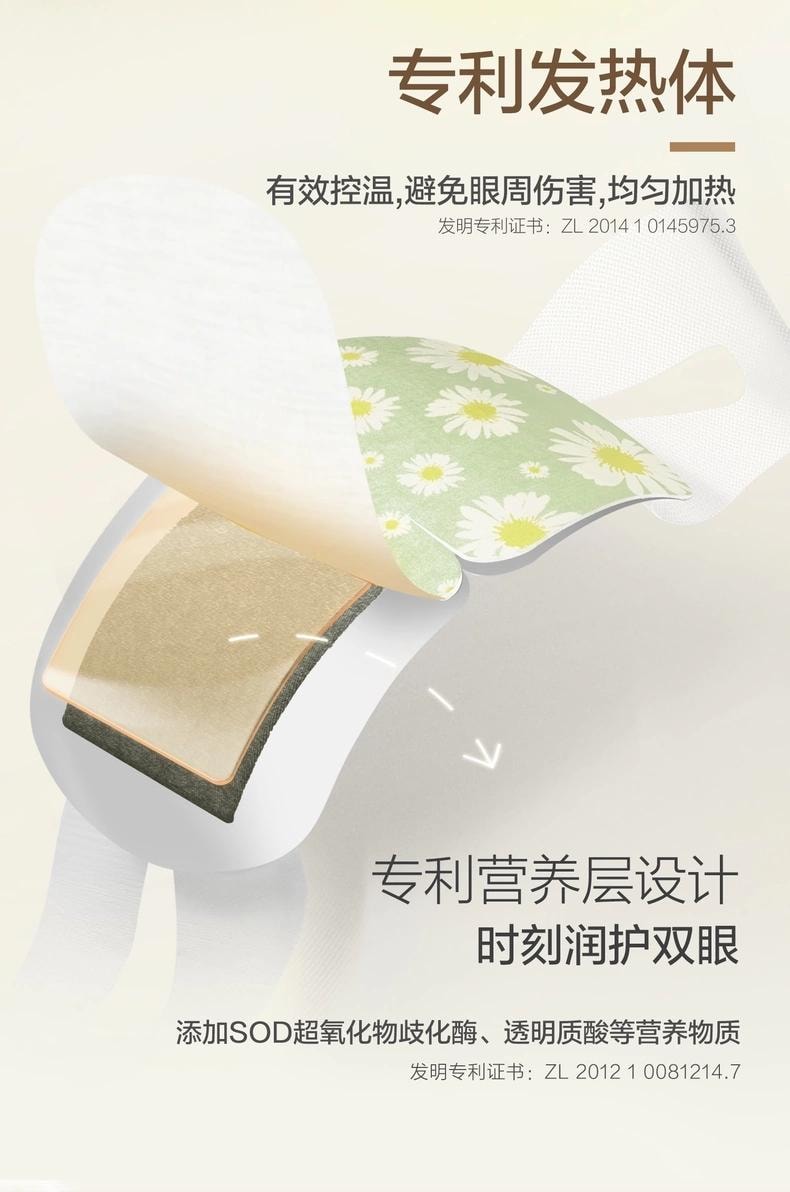 中国直送】鎮世明 蒸気温湿布アイマスク 目の疲れを癒す 安眠