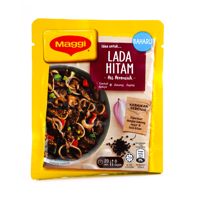 【马来西亚直邮】马来西亚 MAGGI 黑胡椒调味包 90g