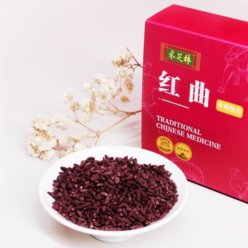 中國採芝林紅曲中藥材48g降血脂血壓腹痛食積紅麴減肥