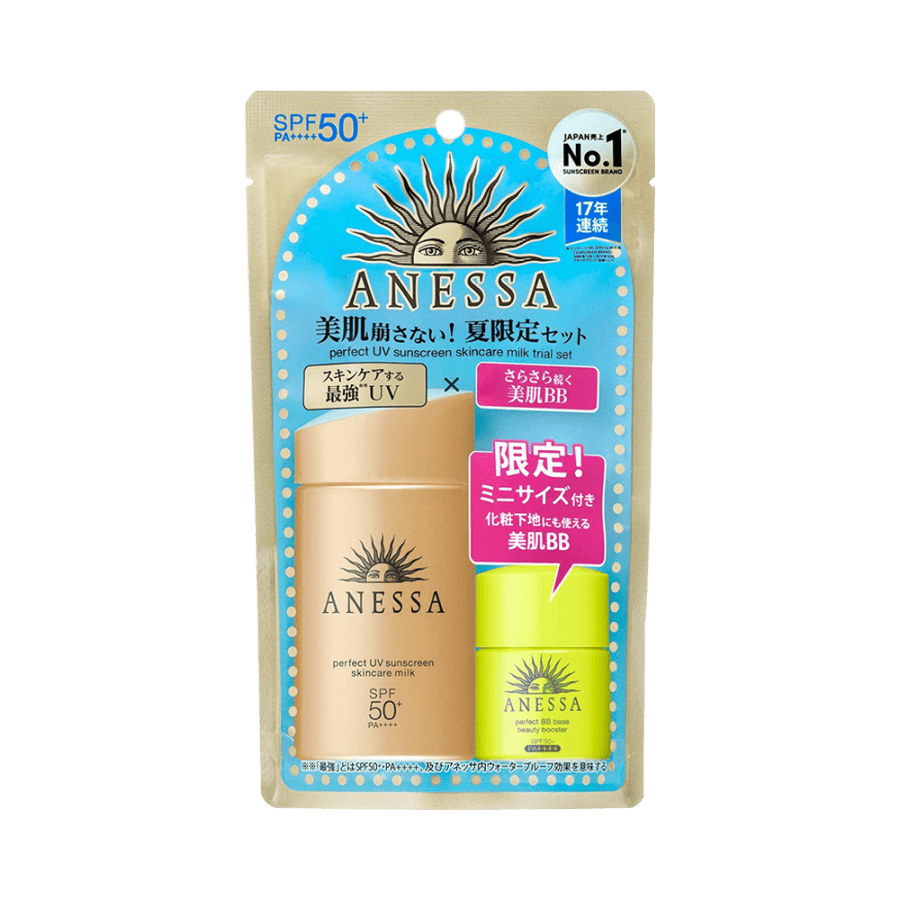 ANESSA Perfect UV Skincare Milk Travel Set UV Milk+BB 60ml+7.5ml