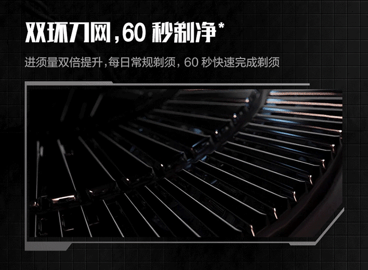 【中国直邮】素士超能自动剃电动剃须刀 S31 紫橙色